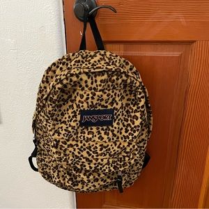 Fur cheetah Jansport backpack